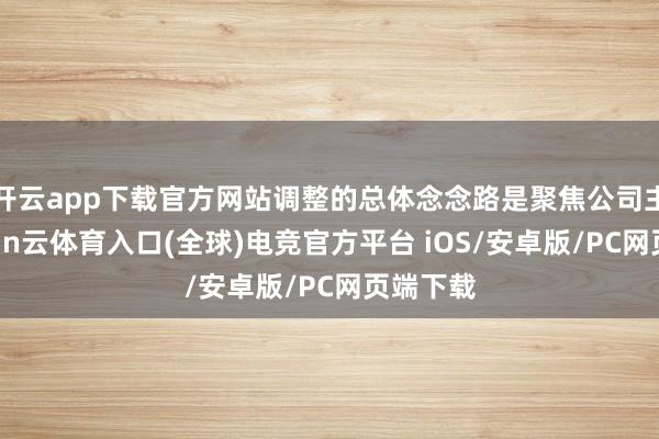 开云app下载官方网站调整的总体念念路是聚焦公司主业-开yun云体育入口(全球)电竞官方平台 iOS/安卓版/PC网页端下载